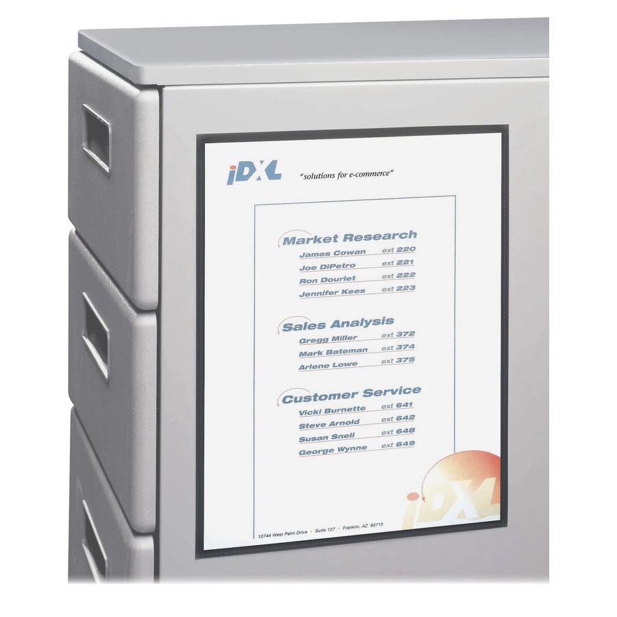 C-Line Cubicle Keepers Display Pockets for Metal Surfaces - Magnetic, 8-1/2 x 11, 2/PK, 37911. Picture 6
