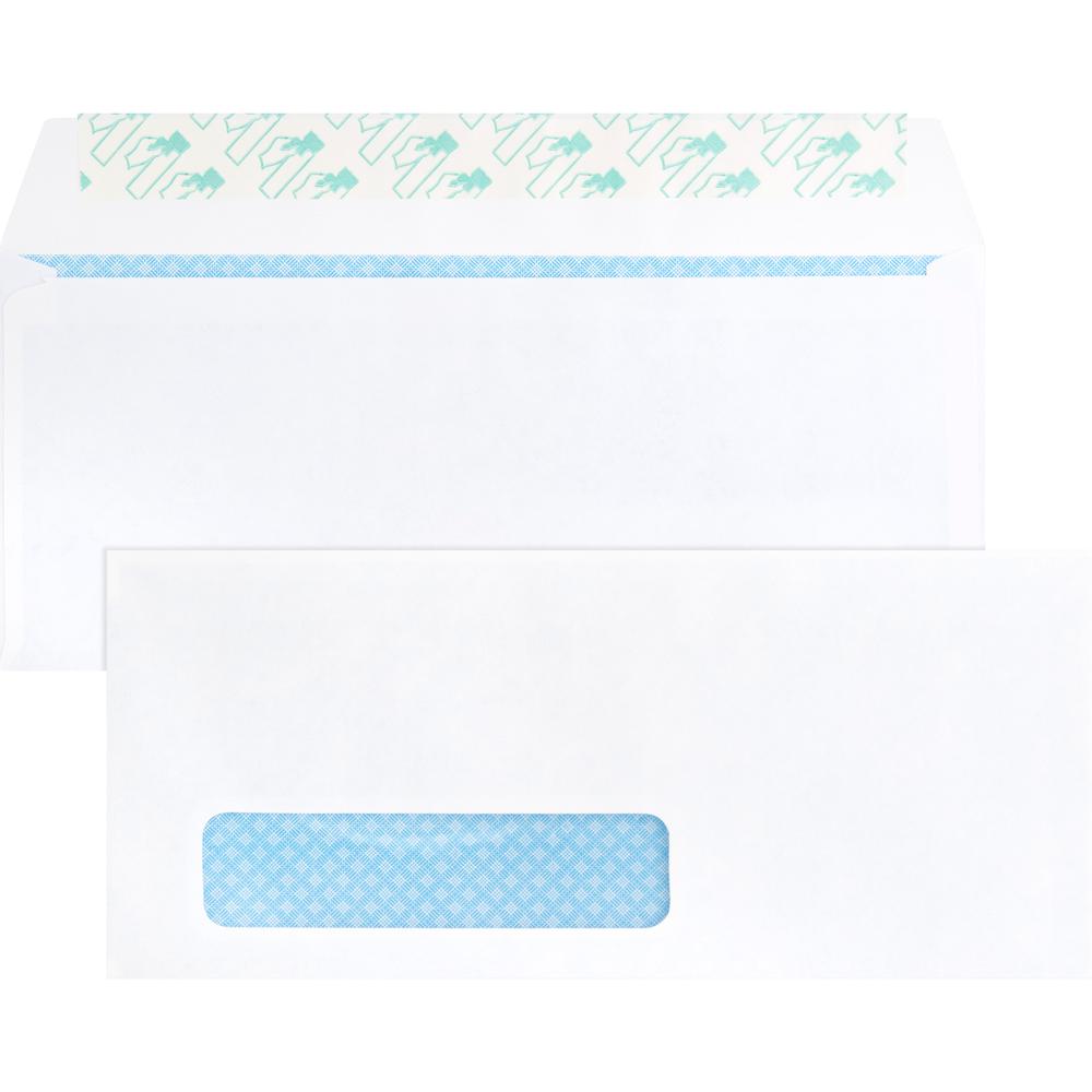 Business Source Security Tint Window Envelopes - Business - #10 - 9 1/2" Width x 4 1/8" Length - Peel & Seal - White - Wove - 500 / Box. Picture 4