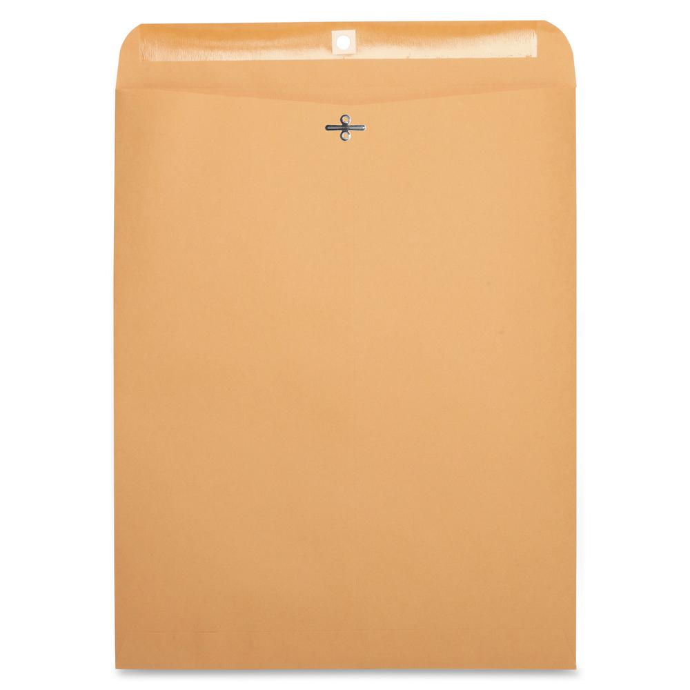 Business Source Heavy-duty Clasp Envelopes - Clasp - #110 - 12" Width x 15 1/2" Length - 28 lb - Clasp - Kraft - Kraft - 100 / Box. Picture 2