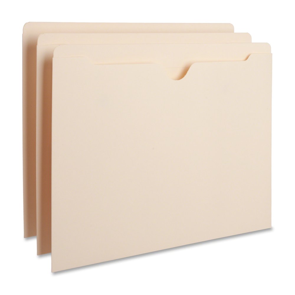 Business Source Letter Recycled File Pocket - 8 1/2" x 11" - 11 pt. - 2 Plys - Manila - Slip Resistant, Reinforced Tab, Heavyweight Cover - 10% Recycled - 100 / Box. Picture 6