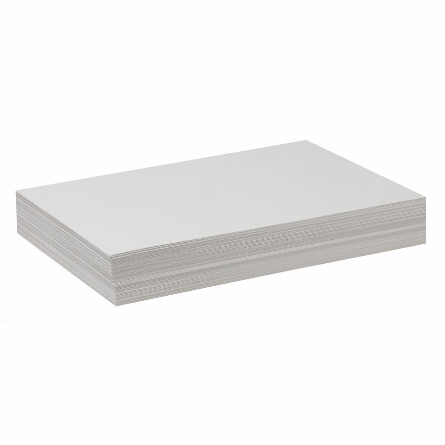 Pacon Drawing Paper - 500 Sheets - Plain - 12" x 18" - White Paper - Standard Weight - 500 / Ream. Picture 11