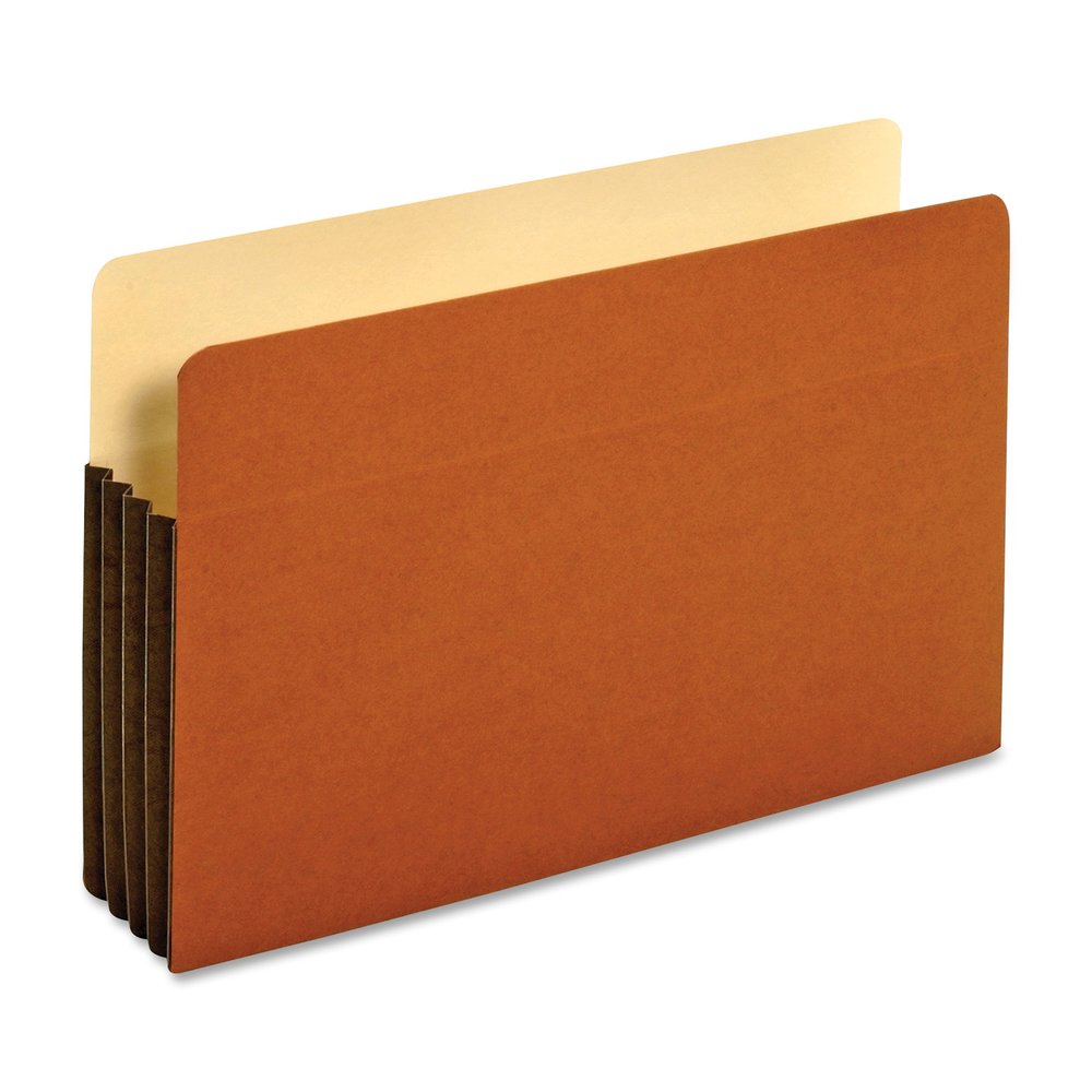 Pendaflex Legal Expanding File - 8 1/2" x 14" - 800 Sheets Capacity - 3 1/2" Expansion - Top Tab Location - 12.5 pt. - Redrope - Brown - Reinforced Gusset, Tear Resistant, Durable, Wear Resistant, Fla. Picture 2