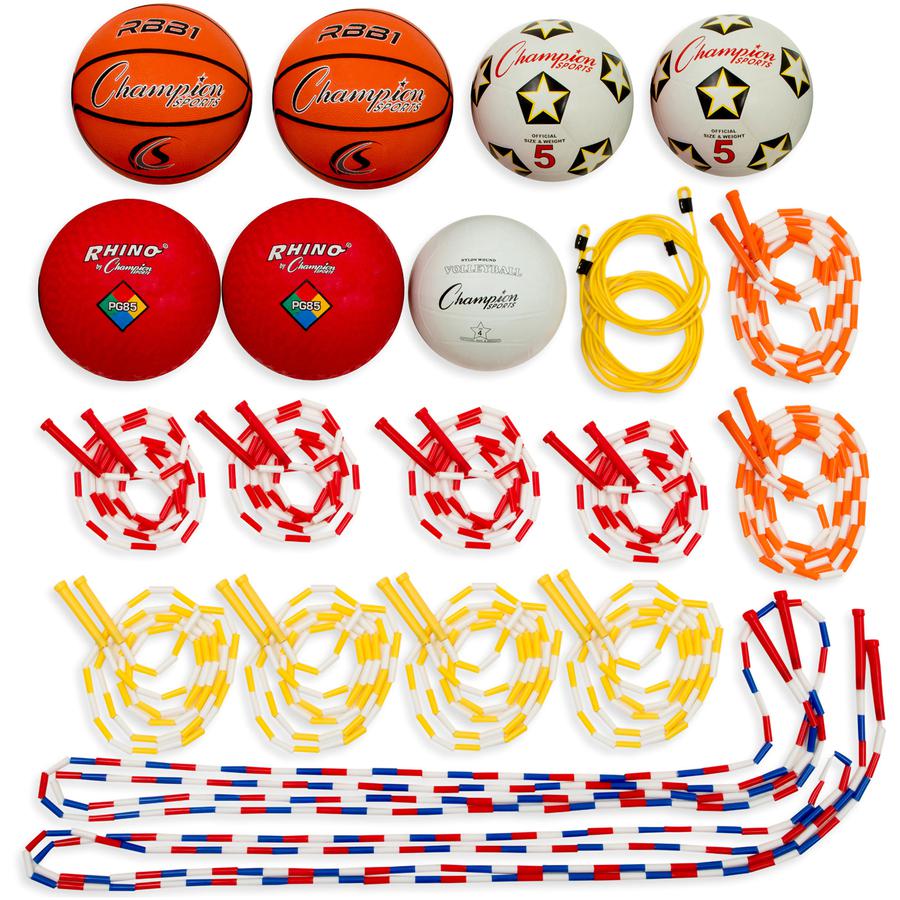 Champion Sports Variety Playground Set - Assorted - 21 / Set. Picture 2