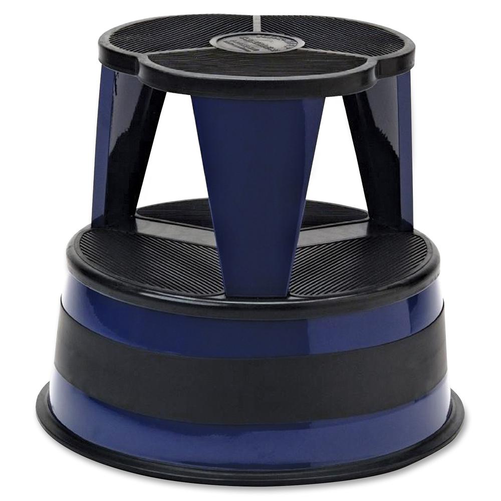 Cramer Original All-steel Kik-Step Stool - 350 lb Load Capacity - 16" x 16"14.3" - Blue. Picture 2
