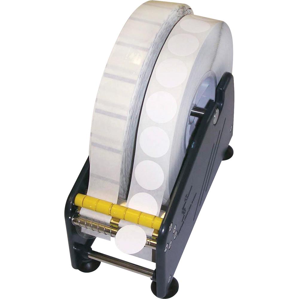 Tatco Transparent Adhesive-backed Mailing Seals - - Height1" Diameter - Circle - Translucent - 5000 / Roll - 5000 / Roll. Picture 2