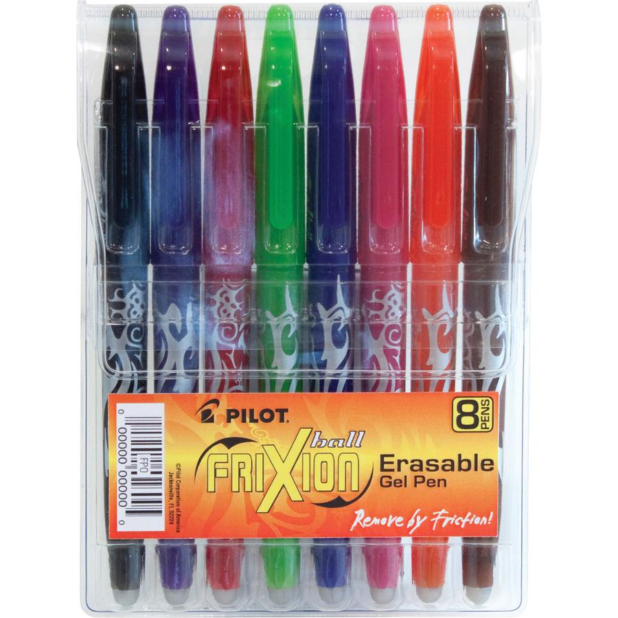 Pilot FriXion Ball Erasable Gel Pens - Fine Pen Point - 0.7 mm Pen Point Size - Assorted Gel-based Ink - 8 / Pack. Picture 4