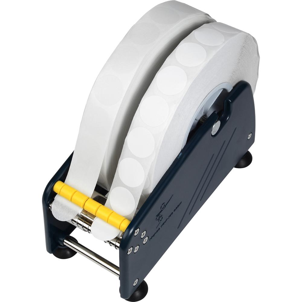 Tatco Adhesive-backed Mailing Seals - - Height1" Diameter - Circle - White - 5000 / Roll - 5000 / Roll. Picture 2