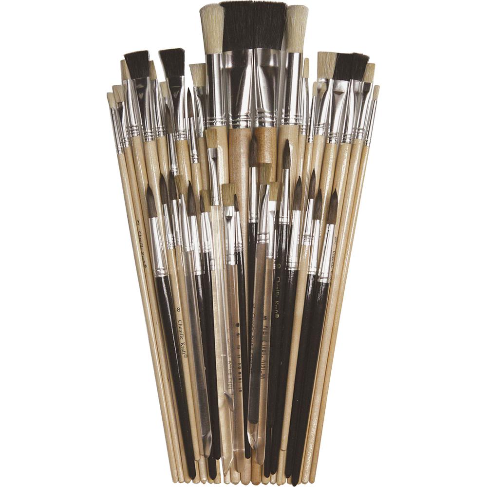 Creativity Street Colossal Crafts Brush Assortment - 1 Brush(es) - Aluminum Ferrule. Picture 2