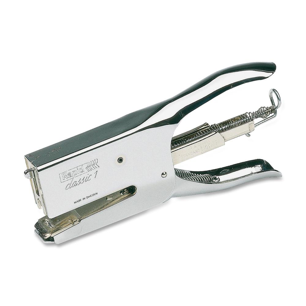 Rapid Classic K1 Plier Stapler - 50 Sheets Capacity - Full Strip - 5/16" , 1/4" Staple Size - 1 Each - Chrome. Picture 2