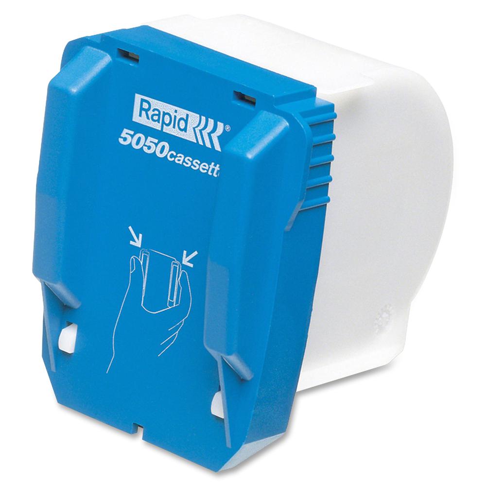 Rapid 5050e Staple Cartridge - 5000 Per Cartridge - 5/32" Leg - 1/2" Crown - Holds 60 Sheet(s) - for Paper - Silver5000 / Box. Picture 2