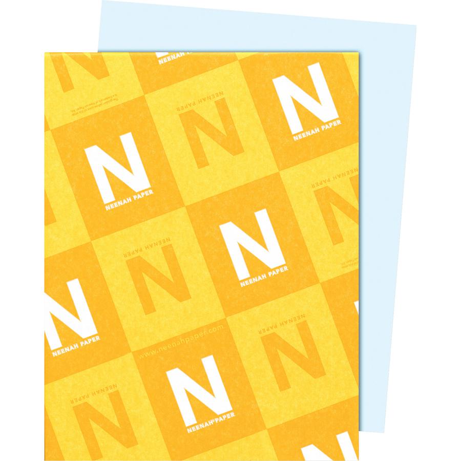 Exact Index Stock Cover Paper - Letter - 8 1/2" x 11" - 110 lb Basis Weight - Smooth - 250 / Pack - Green Seal - Durable, Acid-free - Blue. Picture 2