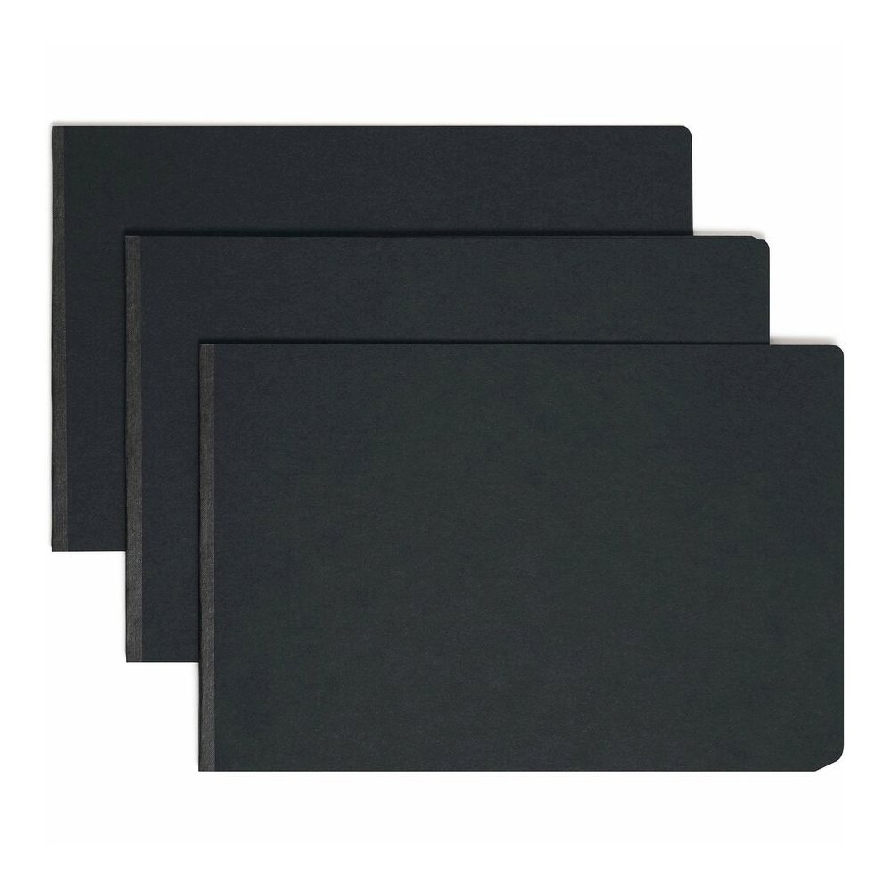 Smead Tabloid Recycled Report Cover - 11" x 17" - 3" Expansion - 1 Fastener - 25 pt. - Pressboard - Black - Metal Compressor, Hinged - 100% Paper Recycled - 1 Each. Picture 8