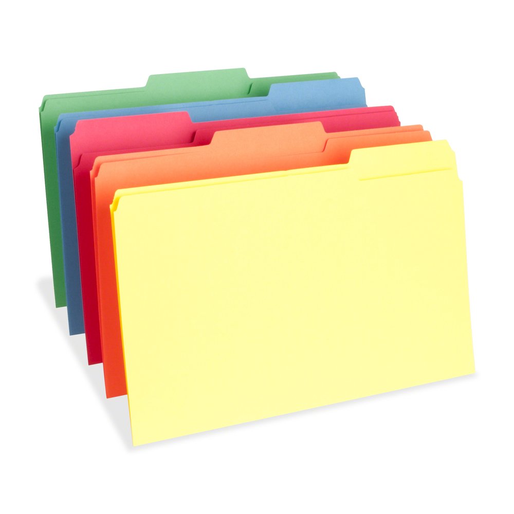 Business Source 1/3 Tab Cut Legal Recycled Top Tab File Folder - 8 1/2" x 14" - 3/4" Expansion - Top Tab Location - Assorted Tab Position - 11 pt. - 1 Plys - Assorted - Acid-free - 10% Recycled - 100 . Picture 9