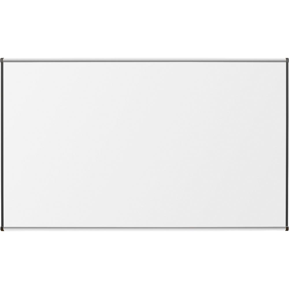 Lorell Dry-Erase Marker Board - 48" (4 ft) Width x 36" (3 ft) Height - Porcelain Enameled Steel Surface - Satin Aluminum Frame - Magnetic - Ghost Resistant - 1 Each. Picture 2