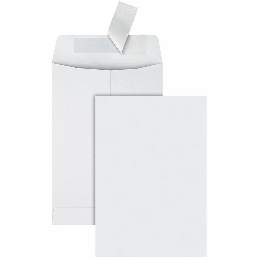 Quality Park 6-1/2 x 9-1/2 Catalog Mailing Envelopes with Redi-Strip&reg; Self-Seal Closure - Catalog - 6 1/2" Width x 9 1/2" Length - 28 lb - Peel & Seal - Wove - 100 / Box - White. Picture 6