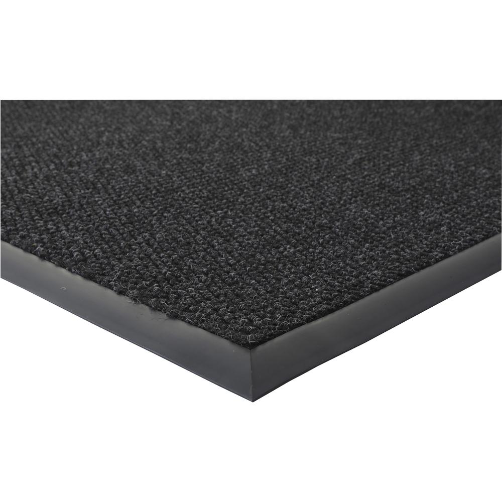 Genuine Joe Ultraguard Berber Heavy Traffic Mat - Hard Floor, Indoor, Outdoor - 72" Length x 48" Width - Rubber - Charcoal Black - 1 Each. Picture 6