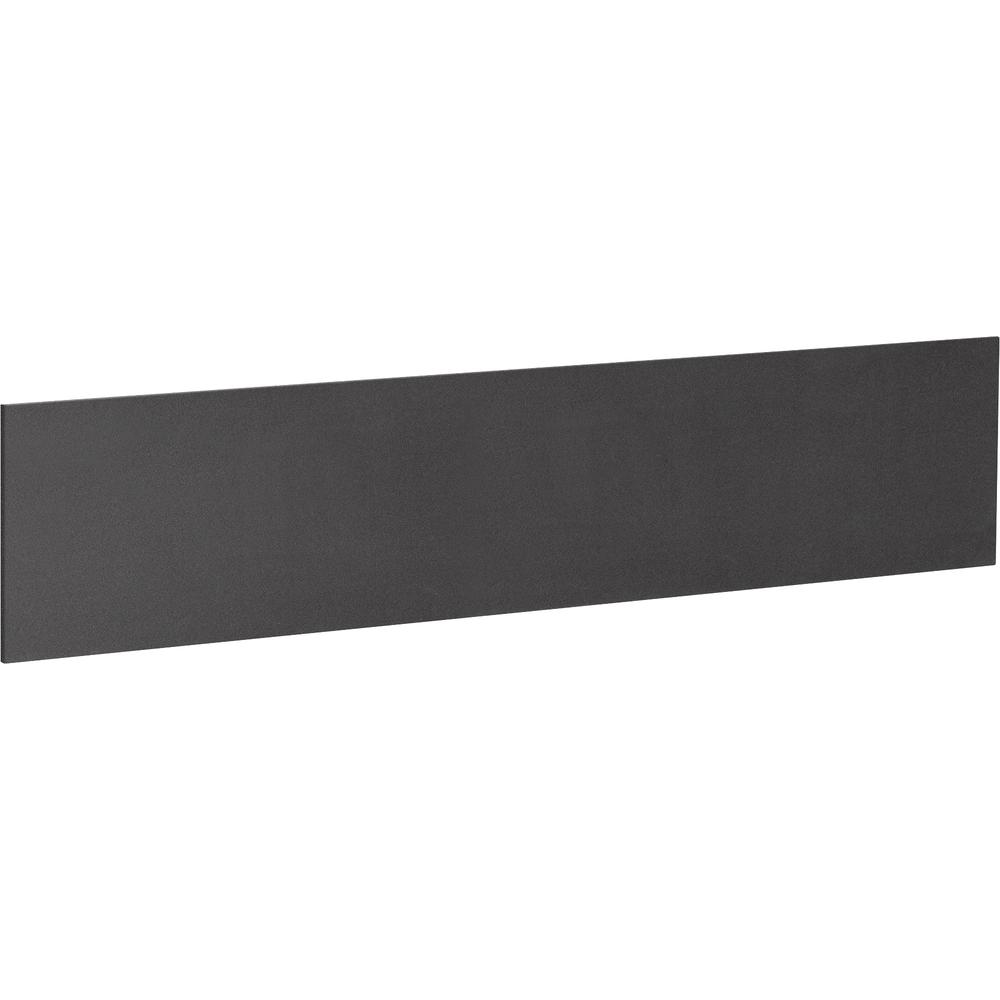 Lorell Essentials Series Hutch Tackboards - 16.50" Board Height x 68.63" Board Width x 0.50" Board Depth - Black Fabric Surface - Laminated - 1 Each. Picture 2