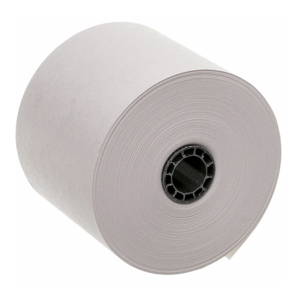 Business Source 1-Ply 126' Adding Machine Paper Rolls - 2 1/4" x 126 ft - 13.80 lb Basis Weight - Sustainable Forestry Initiative (SFI) - Lint-free - White - 100 / Carton. Picture 5