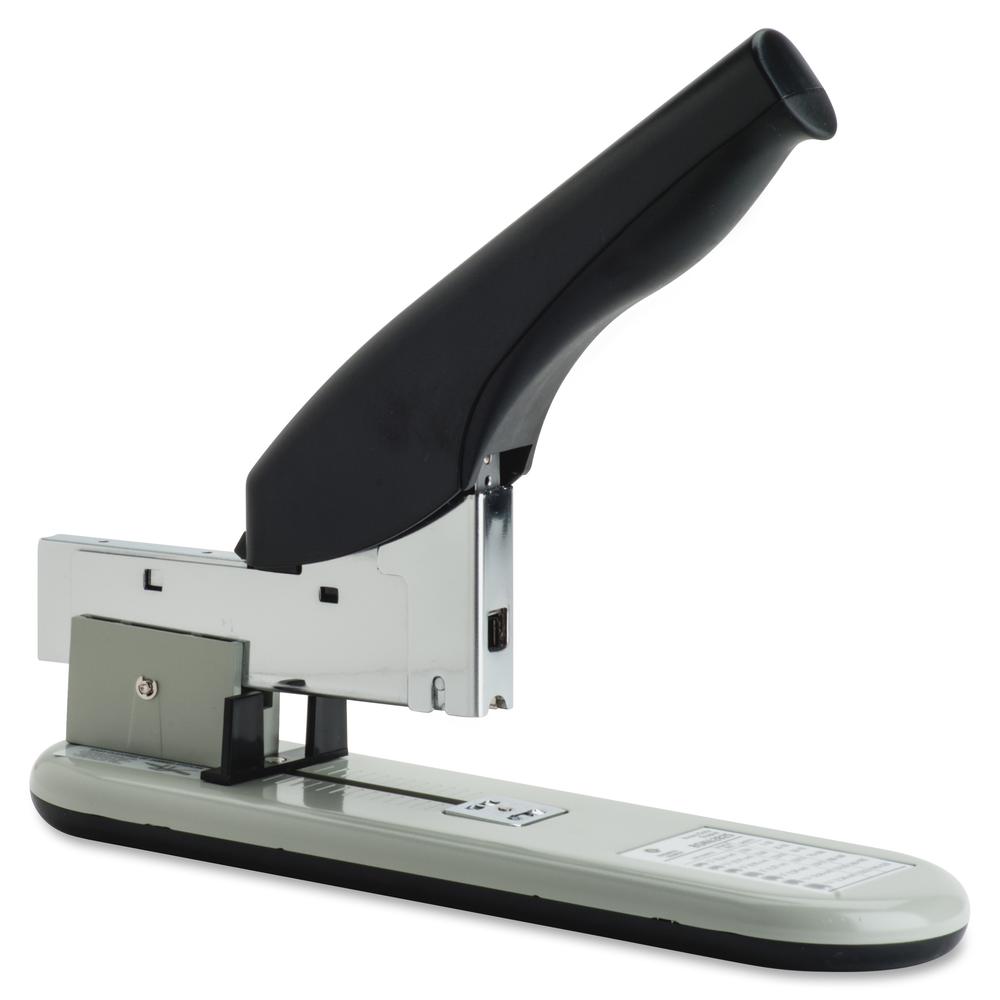 Business Source Heavy-duty Stapler - Staples Upto 220 Sheet - Staple Size: 0.25" , 0.31" , 0.37" , 0.50" , 0.56" , 0.63" , 0.75" , 0.81" , 0.88" , 0.94" - 2" Throat Depth - Black, Putty - Rubber, Stee. Picture 4