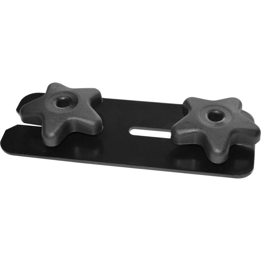 Lorell Universal Quick Align Table Connector - 6.50" Width x 2.50" Depth x 1" Height - Metal, Plastic - Black - 1 Each. Picture 3
