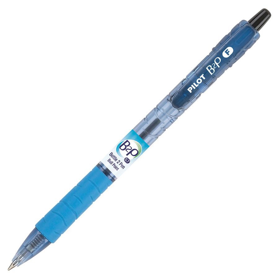Pilot Recycled Retractable Ballpoint Pens - Refillable - Retractable - Black Ink - Gel-based - Plastic Barrel - 1 Dozen. Picture 3