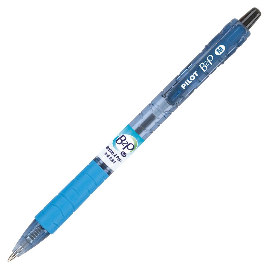 Pilot Med-Point Ballpoint Pens - Refillable - Retractable - Black Ink - Gel-based - Plastic Barrel - 1 Dozen. Picture 4