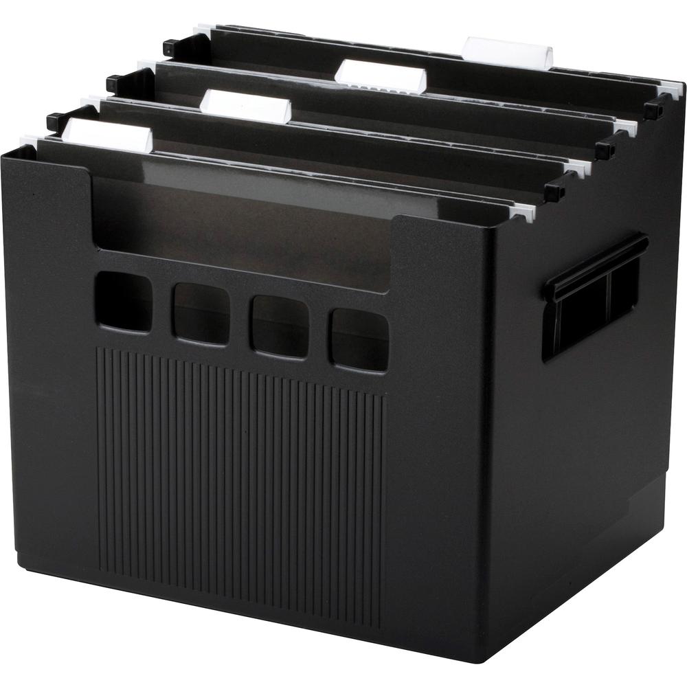 Pendaflex SuperDecoFlex Desktop Files - External Dimensions: 12.8" Width x 10" Depth x 11" Height - Media Size Supported: Letter - Plastic - Black - For Hanging Folder - 1 Each. Picture 2