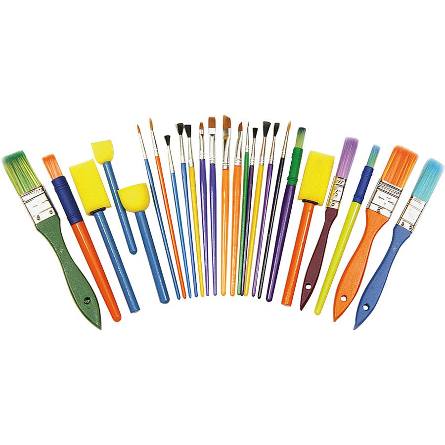 Creativity Street Assorted Brush Starter Set - 25 Brush(es). Picture 4