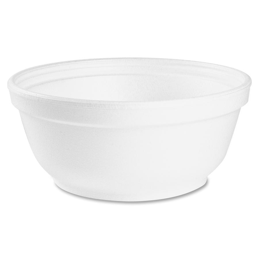 Dart 8 oz Insulated Foam Bowls - 50 / Bag - Foam Body - 20 / Carton. Picture 2