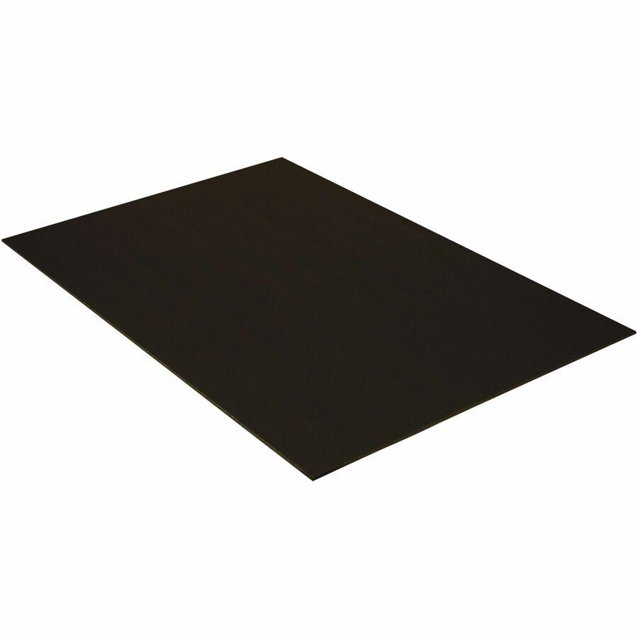 UCreate Foam Board - 30" Height x 20" Width x 187 mil Thickness x 0.60" Length - Black - Foam - 10 / Carton. Picture 6