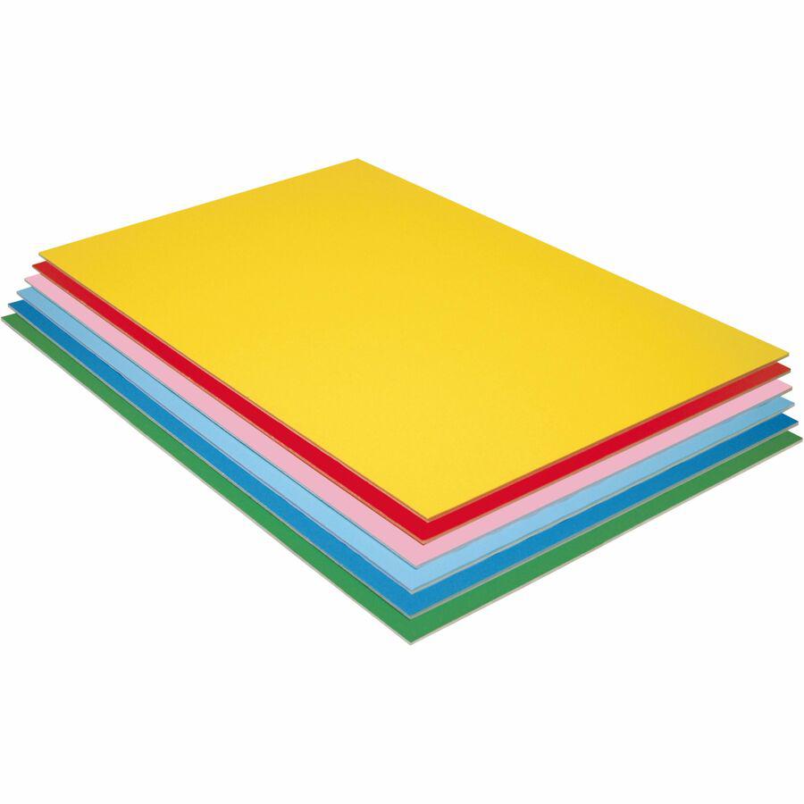 UCreate Economy Foam Boards - 30"Height x 20"Width - 12 / Carton - Assorted - Foam. Picture 3