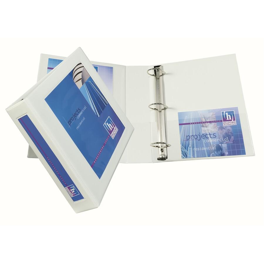 Avery&reg; Heavy-Duty Framed View 3-Ring Binder - 2" Binder Capacity - Letter - 8 1/2" x 11" Sheet Size - 540 Sheet Capacity - 3 x Ring Fastener(s) - 2 Pocket(s) - Vinyl - Recycled - Pocket, Heavy Dut. Picture 4