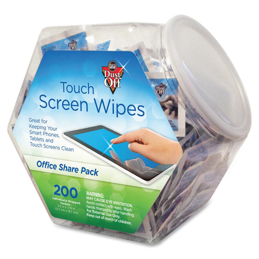 Falcon Alcohol-free Antistatic Monitor Wipes - For Display Screen, PDA, GPS Navigation System - Anti-static, Alcohol-free - 200 Each - White. Picture 2