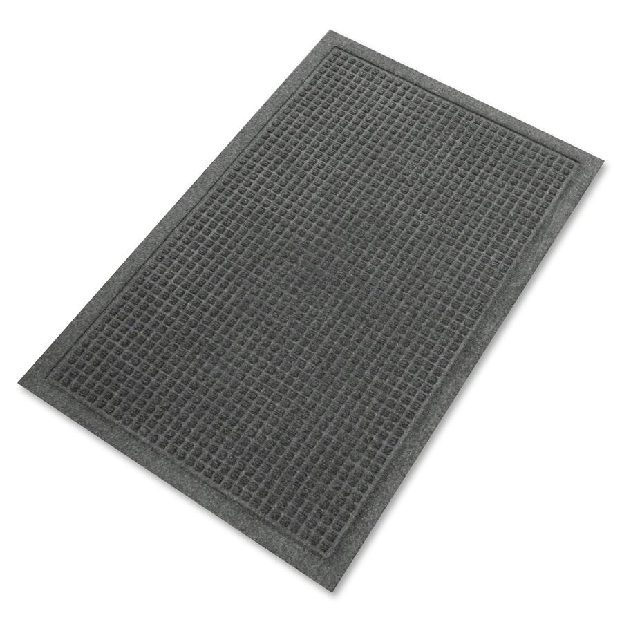 Guardian Floor Protection EcoGuard Floor Mat - Indoor, Outdoor, Carpeted Floor, Hard Floor - 36" Length x 24" Width - Rectangular - Rubber - Charcoal - 1Each. Picture 3