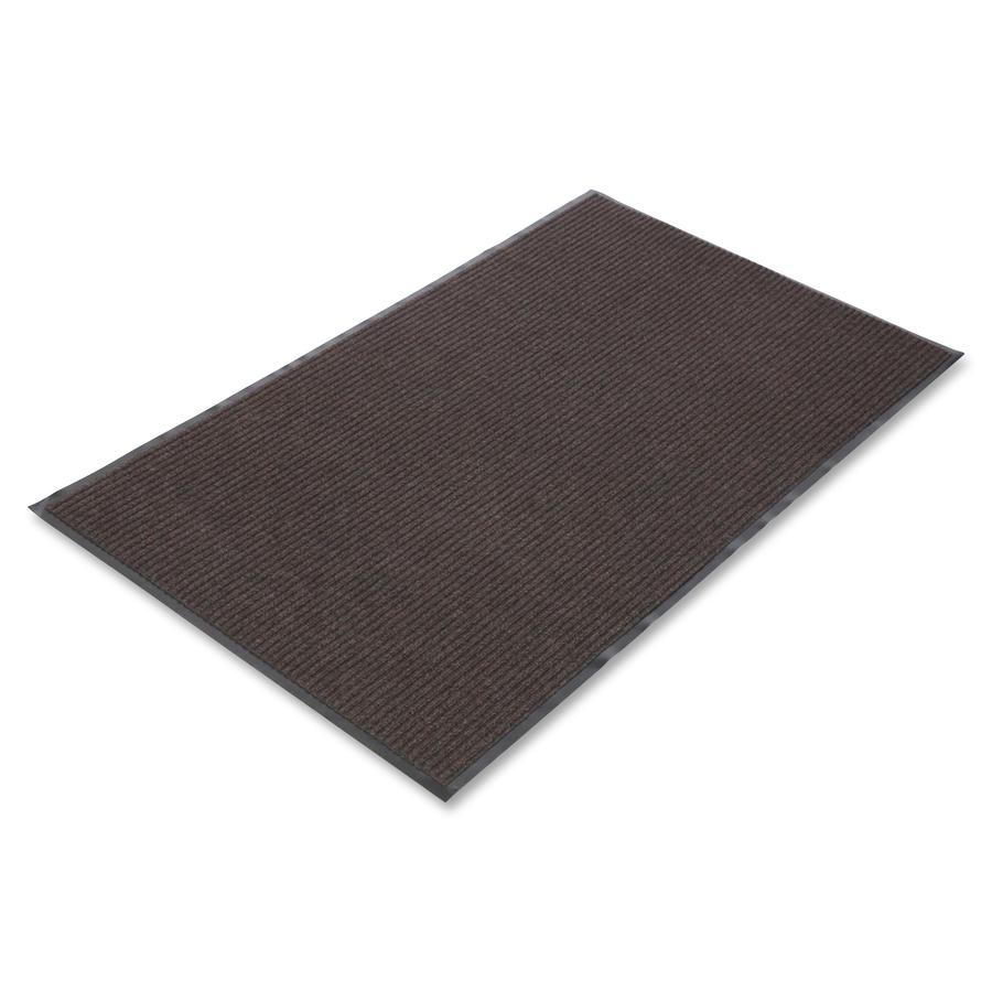 Crown Mats Needle-rib Wiper/Scraper Mat - Indoor - 60" Length x 36" Width x 0.313" Thickness - Rectangular - Polyethylene Terephthalate (PET), Polypropylene, Vinyl - Brown - 1Each. Picture 2