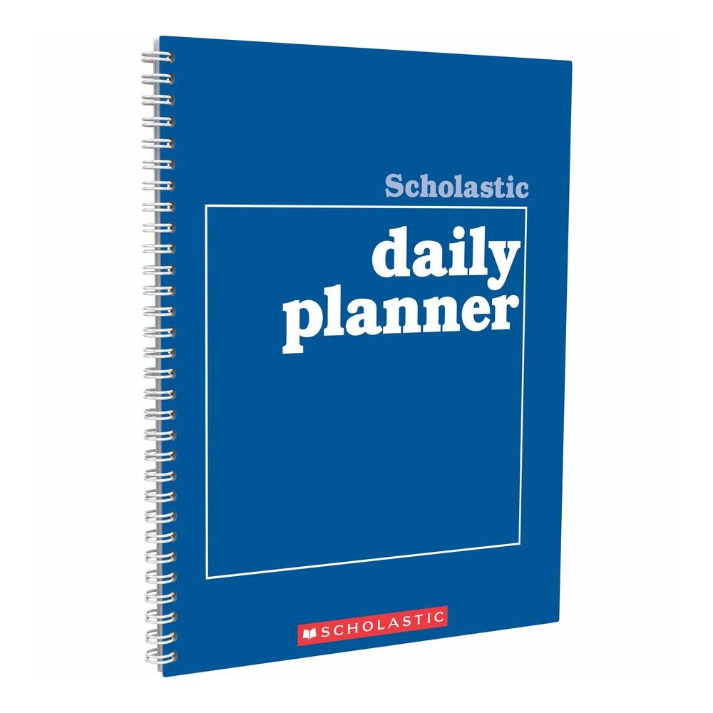 Scholastic Daily Planner - Academic - Daily, Weekly, Yearly - 8 1/2" x 11" Sheet Size - White Sheet - Blue Cover - 1 Each. Picture 4
