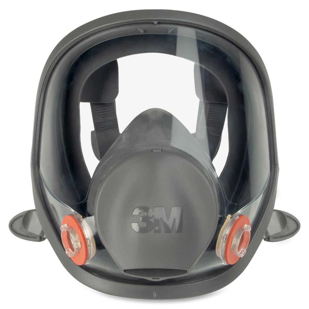 3M 6900 Full Facepiece Reusable Respirator - Particulate, Gases, Vapor, Debris Protection - Thermoplastic Elastomer (TPE), Thermoplastic Elastomer (TPE) - Black, Gray - Lightweight, Comfortable, Lens,. Picture 3