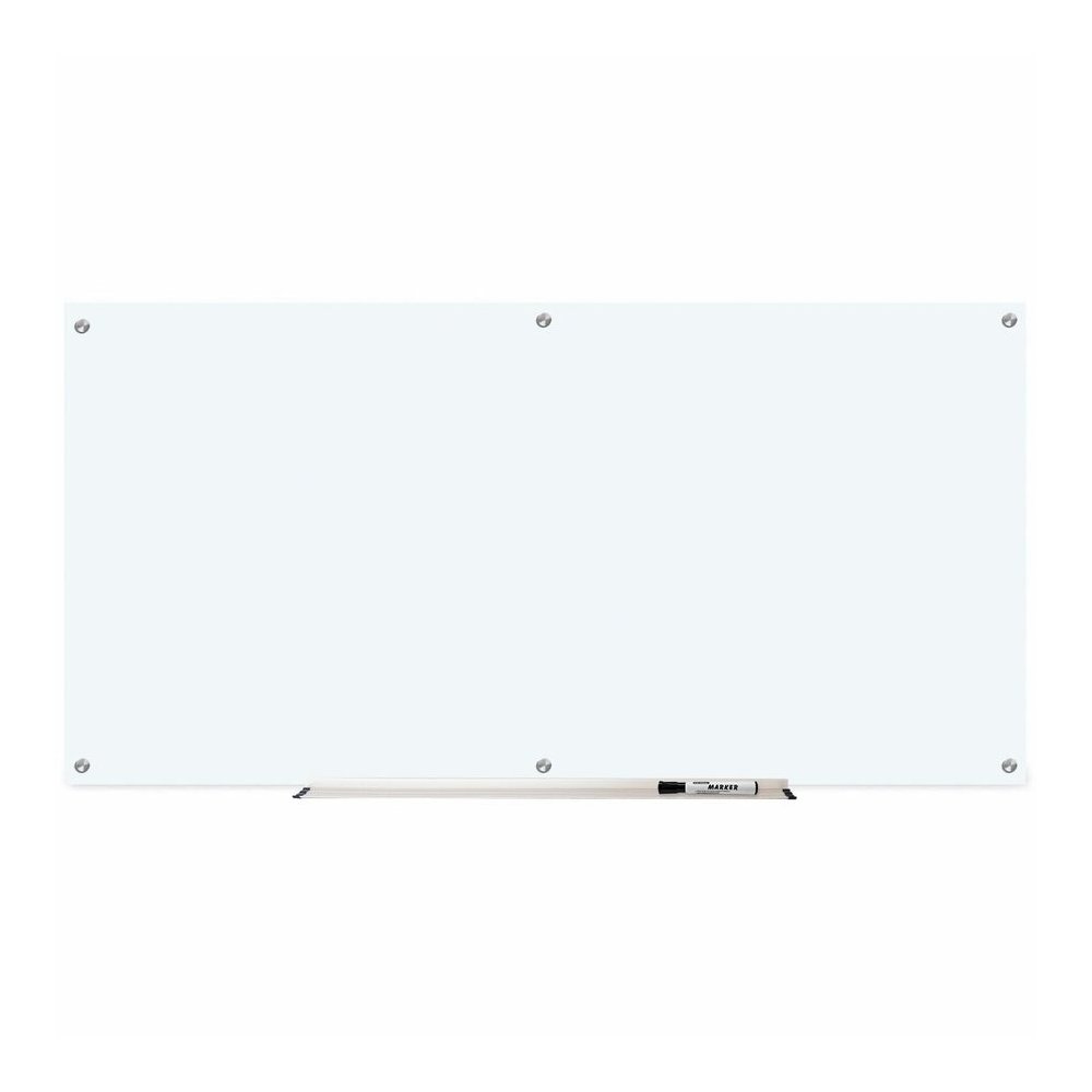 Lorell Dry-Erase Glass Board - 72" (6 ft) Width x 36" (3 ft) Height - Frost Glass Surface - Rectangle - Stain Resistant, Ghost Resistant - Assembly Required - 1 Each. Picture 6