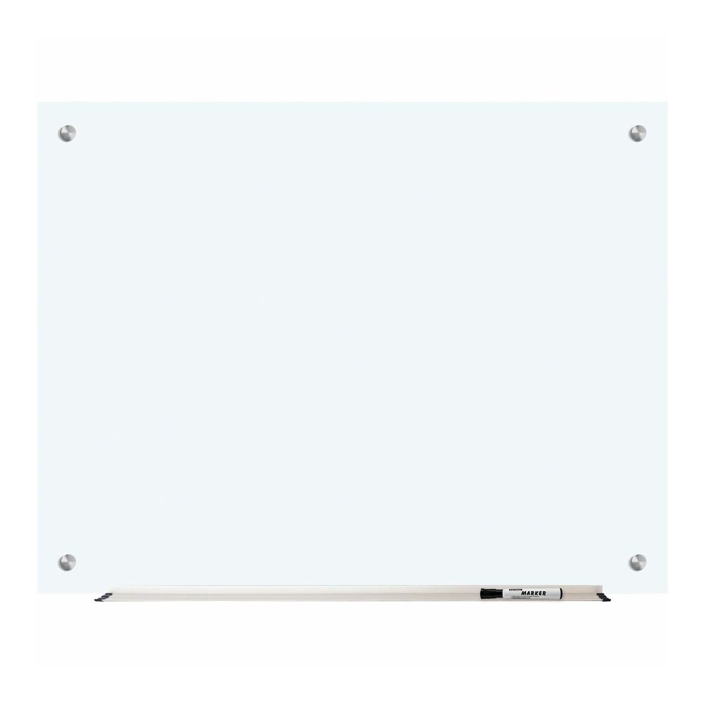 Lorell Dry-Erase Glass Board - 48" (4 ft) Width x 36" (3 ft) Height - Frost Glass Surface - Rectangle - Stain Resistant, Ghost Resistant - Assembly Required - 1 Each. Picture 6
