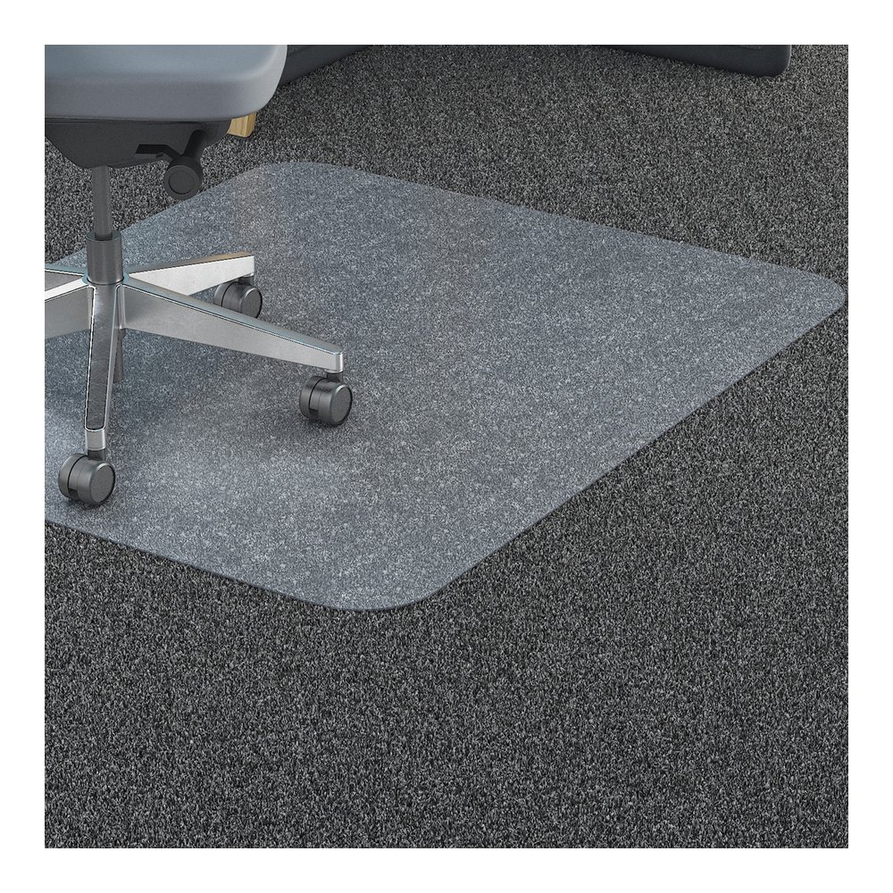 Lorell Rectangular Chair Mat for Standard-Pile Carpet - 48" x 51" - Carpeted Floor - 48" Width x 51" Depth x 0.087" Thickness - Rectangular - Polycarbonate - Clear - 1 Each. Picture 2