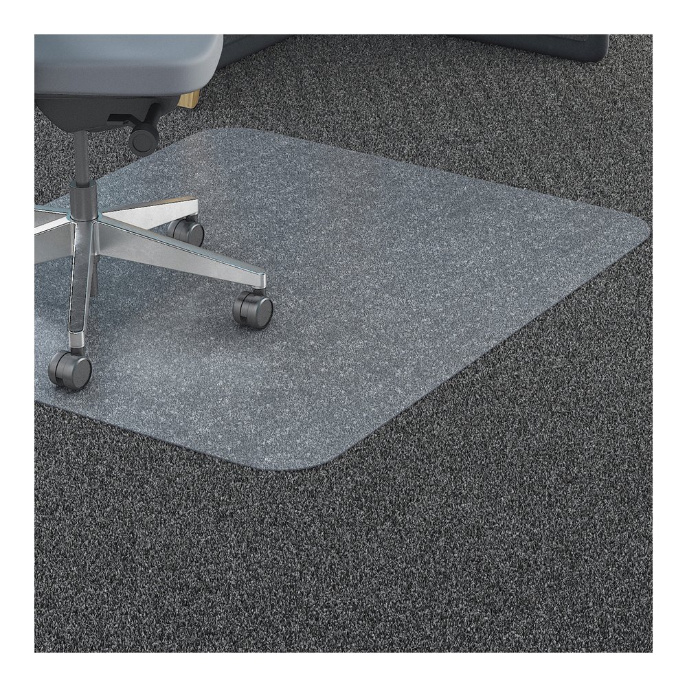 Lorell Rectangular Chair Mat for Standard-Pile Carpet - 48" x 60" - Carpet - 48" Width x 60" Depth x 0.087" Thickness - Rectangular - Polycarbonate - Clear - 1 Each. Picture 2