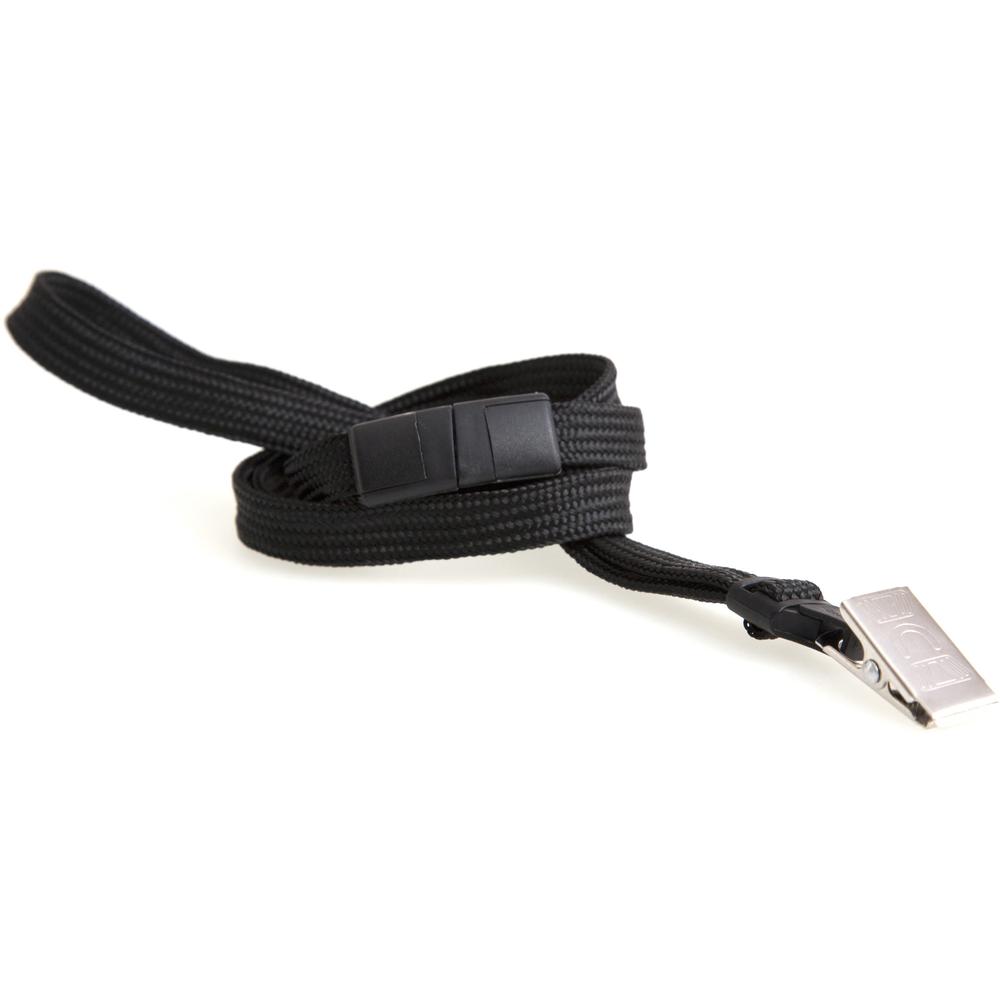 SICURIX Safety Breakaway Lanyard - 12 / Pack - 36" Length - Black - Nylon, Steel. Picture 4