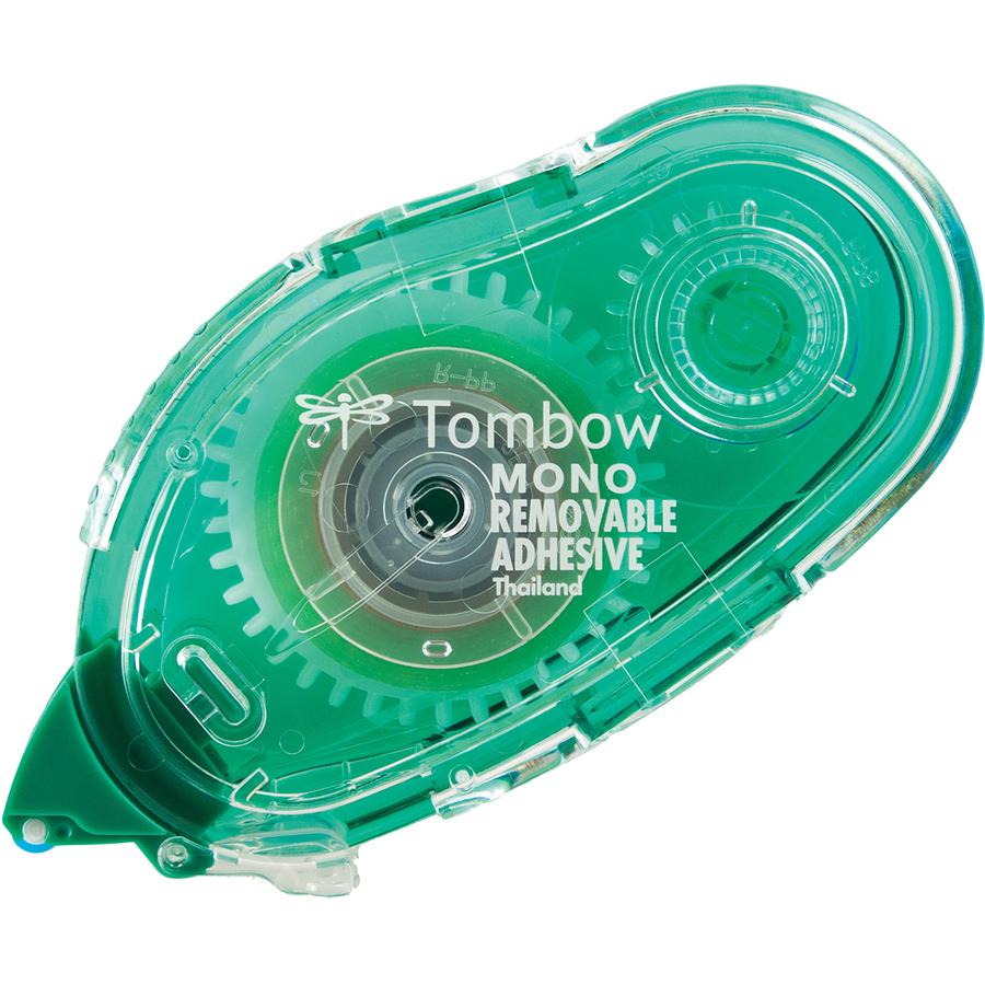 Tombow Mono Removable Adhesive Applicator - 13.11 yd Length x 0.33" Width - Dispenser Included - Tear Proof, Stain Resistant - For Photo, Paper, Card, Photo Album - 1 Each - Clear. Picture 4