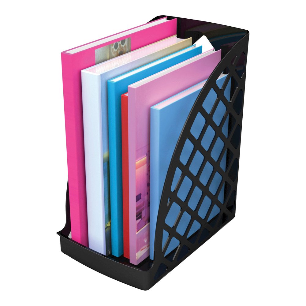 Deflecto Sustainable Office Magazine File - Black - 1 Each. Picture 5