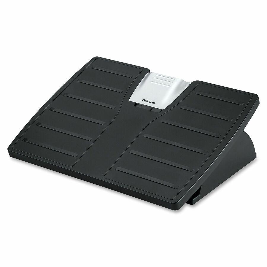 Fellowes Office Suites&trade; Adjustable Footrest - 30&deg; Tilt - Black, Silver - 1 Each. Picture 5