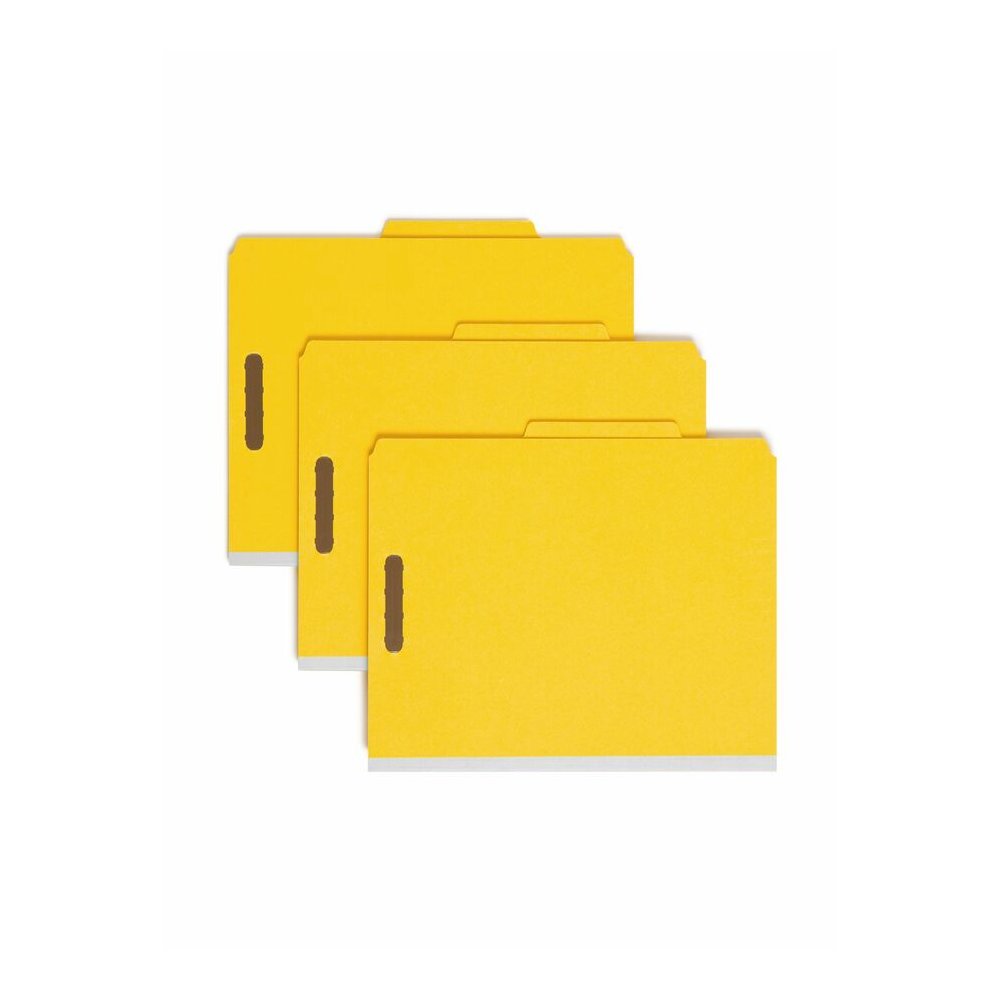 Smead 2/5 Tab Cut Letter Recycled Classification Folder - 8 1/2" x 11" - 2" Expansion - 2 x 2K Fastener - 2" Fastener Capacity - Top Tab Location - Right of Center Tab Position - 2 Divider - 25 pt. - . Picture 6