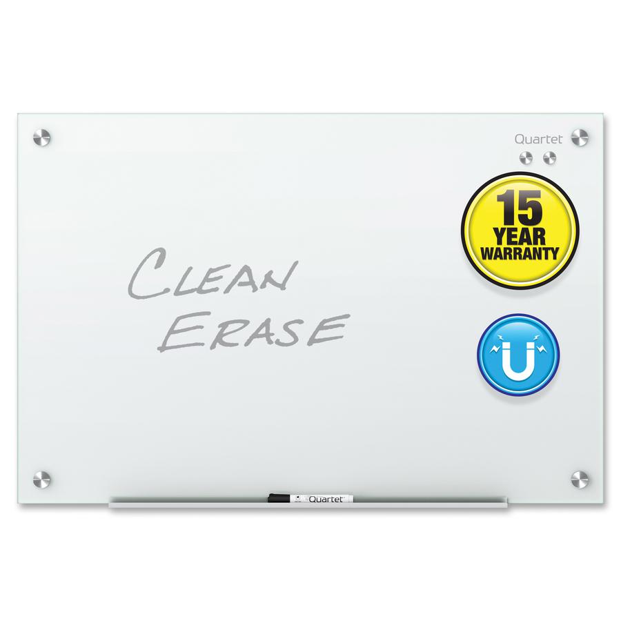 Quartet Infinity Glass Dry-Erase Whiteboard - 24" (2 ft) Width x 18" (1.5 ft) Height - White Tempered Glass Surface - Horizontal/Vertical - Magnetic - 1 Each. Picture 10
