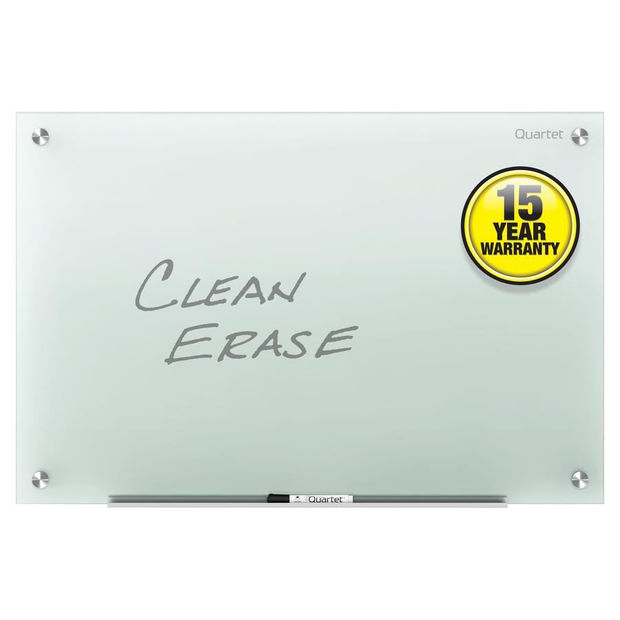 Quartet Infinity Glass Dry-Erase Whiteboard - 48" (4 ft) Width x 36" (3 ft) Height - Frost Tempered Glass Surface - Horizontal/Vertical - 1 Each. Picture 9