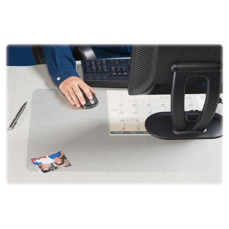 Artistic KrystalView Antimicrobial Desk Pad - Rectangular - 38" Width x 24" Depth - Polyvinyl Chloride (PVC) - Clear. Picture 2