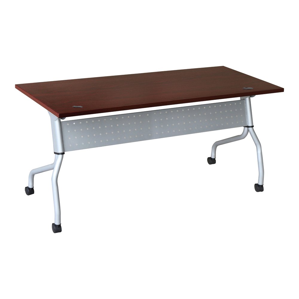 Lorell Flip Top Training Table - Rectangle Top - Four Leg Base - 4 Legs - 23.60" Table Top Width x 72" Table Top Depth - 29.50" Height x 70.88" Width x 23.63" Depth - Training - Assembly Required - Ma. Picture 11